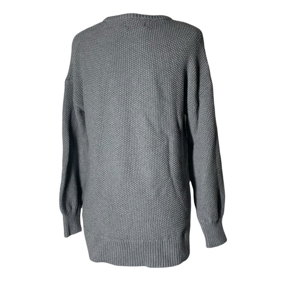 Gray Tunic 100% Wool knitted Old Navy Sweater - Picture 3 of 12